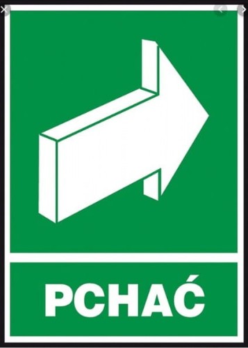 Anro Znak ewakuacyjny „Pchać”. Z-38E-FS-150x205