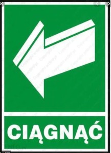 Anro Znak ewakuacyjny „Ciągnąć aby otworzyć”. Z-39E-FS-150x205