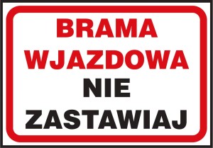 Znak bezpieczeństwa z-41p 250x350 mm