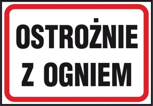 Znak bezpieczeństwa z-43p 250x350 mm