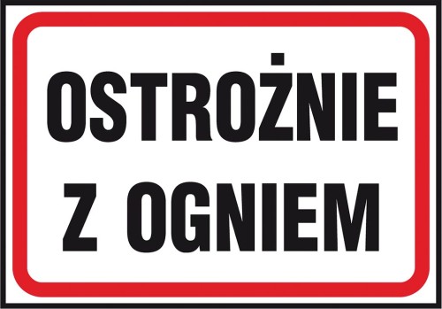 Znak bezpieczeństwa z-43p 250x350 mm