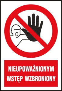 Znak bezpieczeństwa z-7z1 220x300 mm