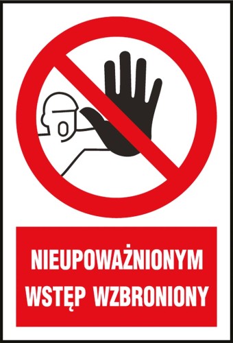 Znak bezpieczeństwa z-7z1 220x300 mm