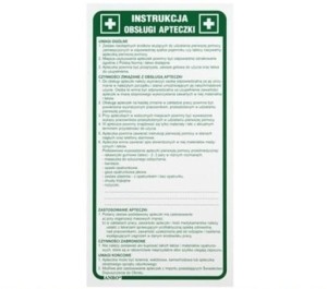 Anro „Instrukcja obsługi apteczki”. 110 x 220 mm (Płyta sztywna)