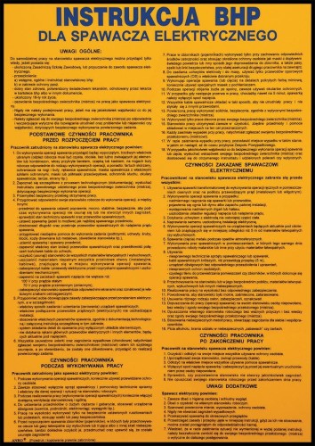 Anro Instrukcja BHP dla spawacza elektrycznego” Z-IBM09-P-250x350