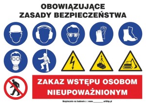 Anro ZNAK BEZPIECZEŃSTWA Z-ZB1-P-700x500