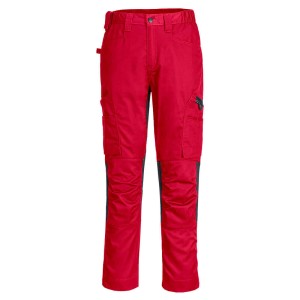 Portwest CD881DRR Spodnie WX2 Eco Stretch deep czerwony