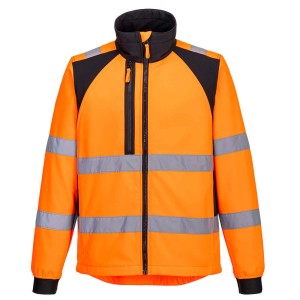 Portwest CD875OBR Kurtka ostrzegawcza Softshell WX2 Eco (2L) pomarańczowy/czarny