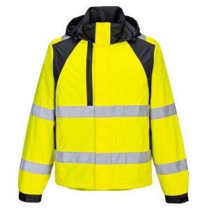Portwest CD860YBR Wodoodporna kurtka ostrzegawcza WX2 Eco żółty/czarny