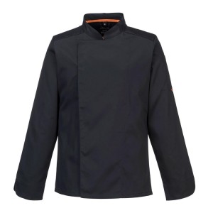 Portwest bluza kucharska C846 Stretch MeshAir Pro długi rękaw czarna