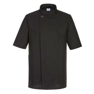 Portwest C735 Bluza szefa kuchni z krótkim rękawem Surrey czarny
