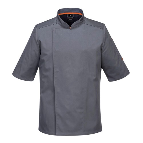 Portwest C738 Bluza szefa kuchni MeshAir Pro S/S szary/stalowy