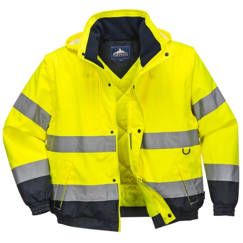 Portwest C468 Kurtka ostrzegawcza 2w1 żółty