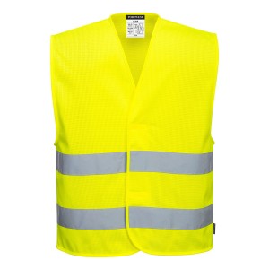 Portwest C374 Kamizelka ostrzegawcza siatkowa z dwoma taśmami żółty 4X5X