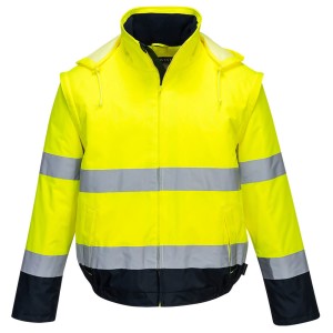 Portwest C464 Kurtka ostrzegawcza 2 w 1 Essential granatowo-seledynowy