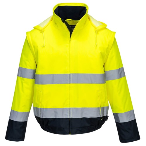 Portwest C464 Kurtka ostrzegawcza 2 w 1 Essential granatowo-seledynowy