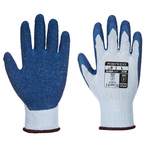 Portwest A100 Rękawica Grip szaro-niebieski