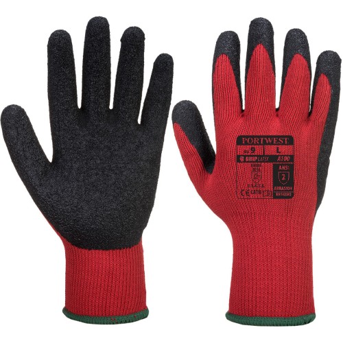 Portwest A100 Rękawica Grip czarno-czerwony