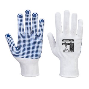 Portwest A110 Rękawica Polka nylonowa i nakrapiana biało-niebieski
