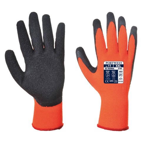 Portwest A140 Rękawica Thermal Grip czarno-pomarańczowy