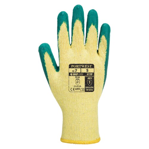 Portwest A150 Rękawica Classic Grip-Lateks zielony