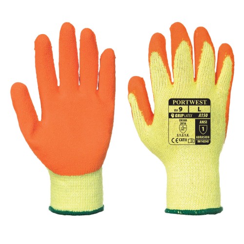 Portwest A150 Rękawica Classic Grip-Lateks pomarańczowy