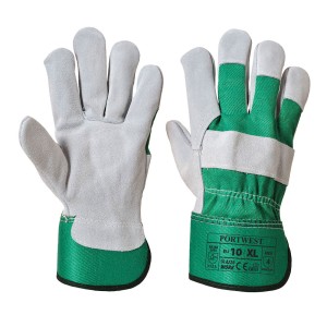 Portwest A220 Rękawica Rigger Premium Chrom zielony