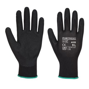 Portwest A335 Rękawice Dermi-Grip NPR15 Nitryl piaskowy czarny