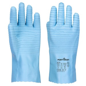Portwest AP75BU Rękawica Lateksowa FD Chem B niebieski