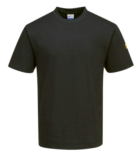 Portwest AS20BKR T-shirt antyelektrostatyczny ESD czarny