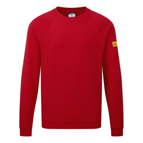 Bluza antystatyczna ESD AS24DRR ciemnoczerwony