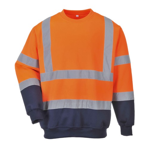 Portwest B306 Dwukolorowa bluza ostrzegawcza granatowo-pomarańczowy