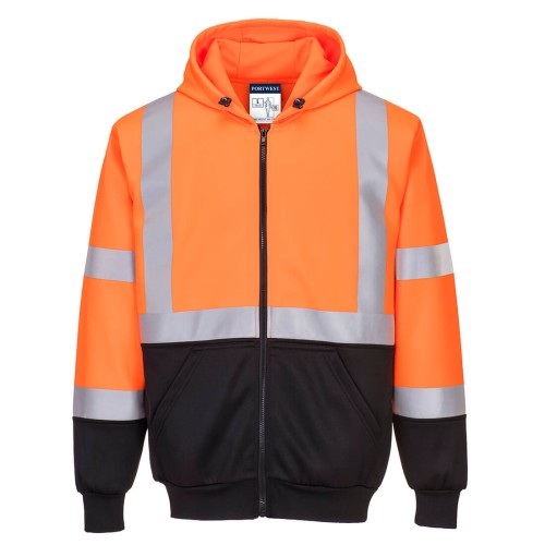 Portwest B315 Bluza ostrzegawcza dwukolorowa z kapturem pomarańczowy