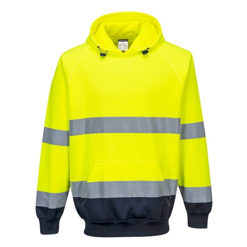 Portwest B316 Dwukolorowa bluza z kapturem granatowo-seledynowy