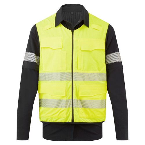 Dwustronna koszula 5 w 1 BX322BKY czarno-żółty