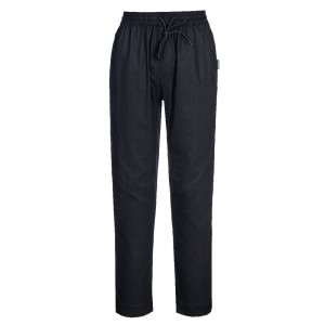 Portwest C076BKR Spodnie szefa kuchni Cotton Mesh Air czarny
