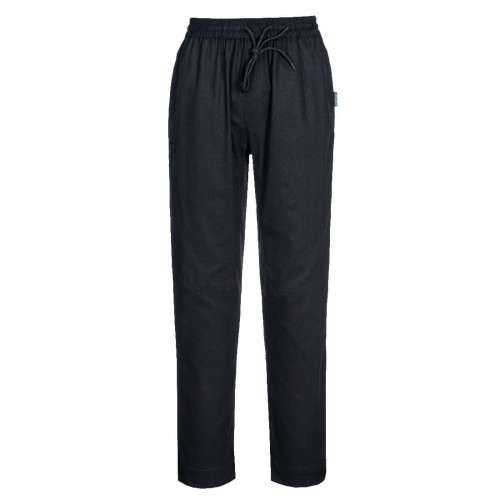 Portwest C076BKR Spodnie szefa kuchni Cotton Mesh Air czarny