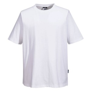Portwest C195WHR T-shirt szefa kuchni z bawełny MeshAir biały