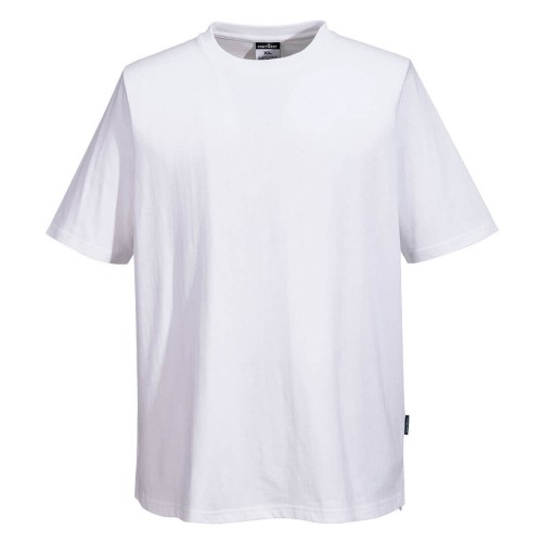 Portwest C195WHR T-shirt szefa kuchni z bawełny MeshAir biały
