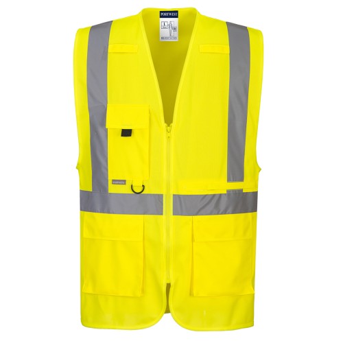 Portwest C357 Kamizelka HI-Vis Executive z kieszenią na tablet seledynowy