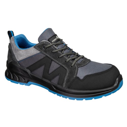 Półbuty zamszowo tekstylne Composite S1PS SR FO FC23BKB czarny/niebieski