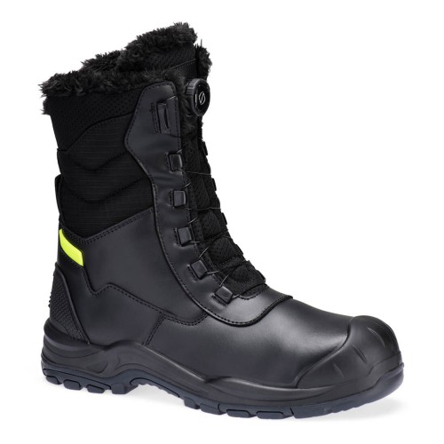 Skórzane wysokie buty zimowe S3L SC HRO CI SR FD05BKR czarny