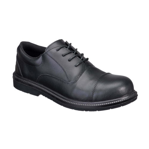 Portwest FD18BKR Steel Action Leather Executive Shoe S3 SR FO czarny