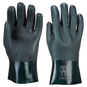 Portwest A827 Dwuwarstwowa rękawica z PCV 27cm     zielony XL