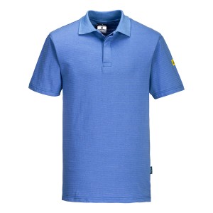 Antystatyczna koszulka Polo ESD AS21HBR4XL niebieski Hamilton 4XL
