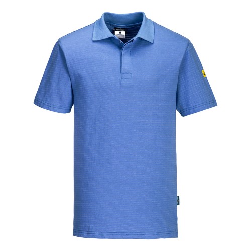 Antystatyczna koszulka Polo ESD AS21HBR4XL niebieski Hamilton 4XL