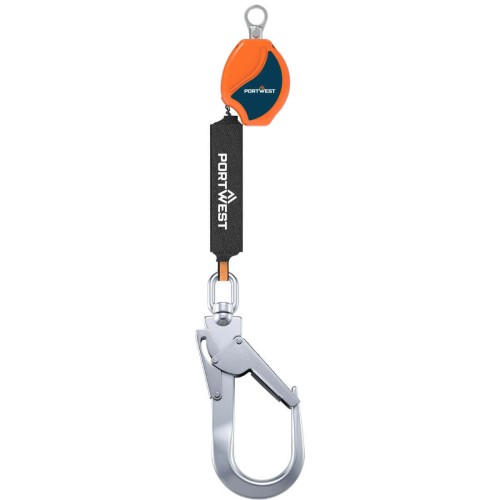 Portwest FP80O8R 2m Samozwijająca się linia życia 140kg orange/black