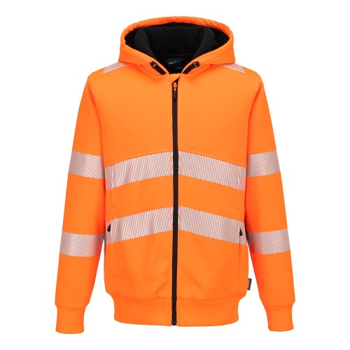 PW321 Bluza zimowa ostrzegawcza, zapinana na zamek błyskawiczny PW321ORR pomarańczowy