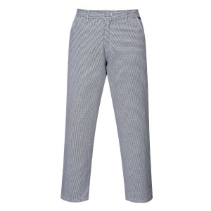 Portwest S068 Spodnie kucharskie Harrow czarno-biały