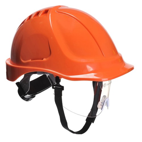 Portwest PW54 Hełm Endurance Plus z wizjerką pomarańczowy